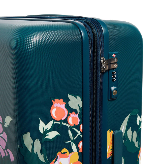 Hardside XL Spinner Luggage-Fresh-Cut Floral Green-Image 4-Vera Bradley