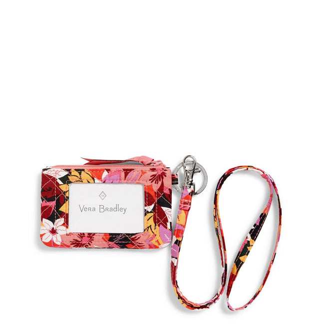 Zip ID Lanyard-Rosa Floral-Image 1-Vera Bradley