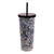 Disney Double Wall Tumbler with Straw-Mickey Mouse Piccadilly Paisley-Image 2-Vera Bradley
