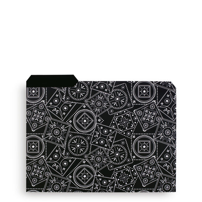File Folders-Black Bandana Medallion-Image 2-Vera Bradley