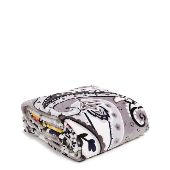 Disney Plush Throw Blanket-Mickey Mouse Piccadilly Paisley-Image 1-Vera Bradley