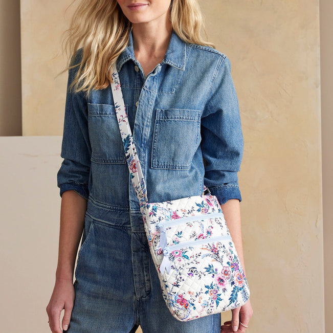 Triple Zip Hipster Crossbody Bag-Magnifique Floral-Image 2-Vera Bradley