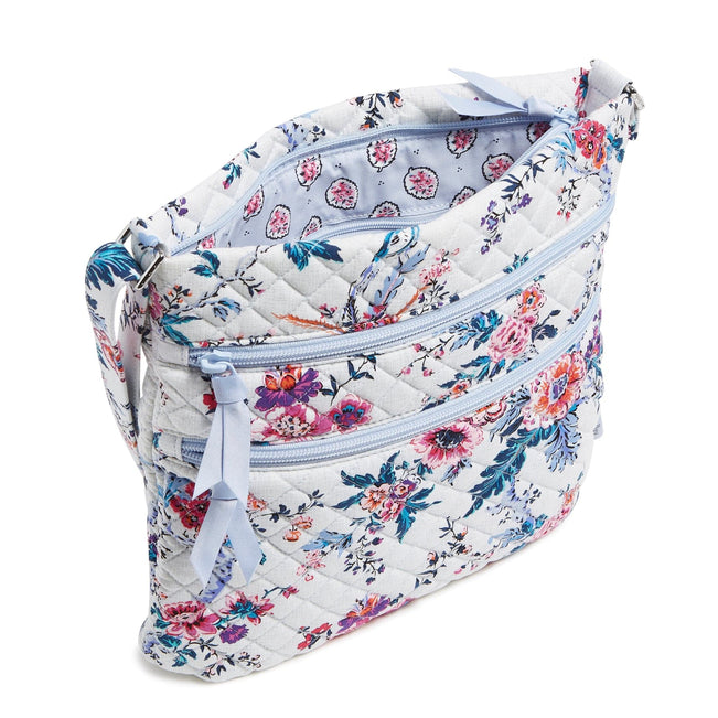 Triple Zip Hipster Crossbody Bag-Magnifique Floral-Image 4-Vera Bradley