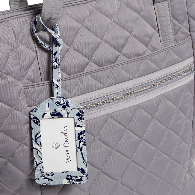 Luggage Tag-Perennials Gray-Image 2-Vera Bradley