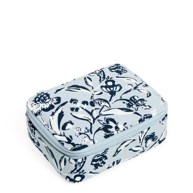 Travel Pill Case-Perennials Gray-Image 2-Vera Bradley