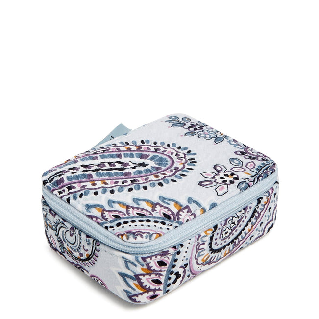 Travel Pill Case-Soft Sky Paisley-Image 1-Vera Bradley