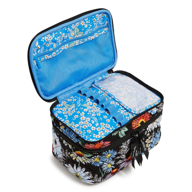 Brush Up Cosmetic Case-Daisies-Image 2-Vera Bradley