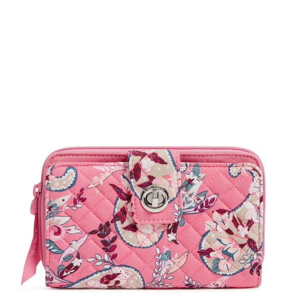 Vera Bradley Turn Lock Wallet in Floral Fiesta - retailer Retired Pattern