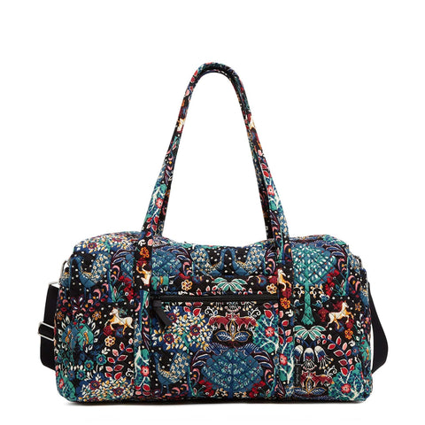 Vera Bradley Twilight Paisley Large Duffel - top Weekend Bag NWT