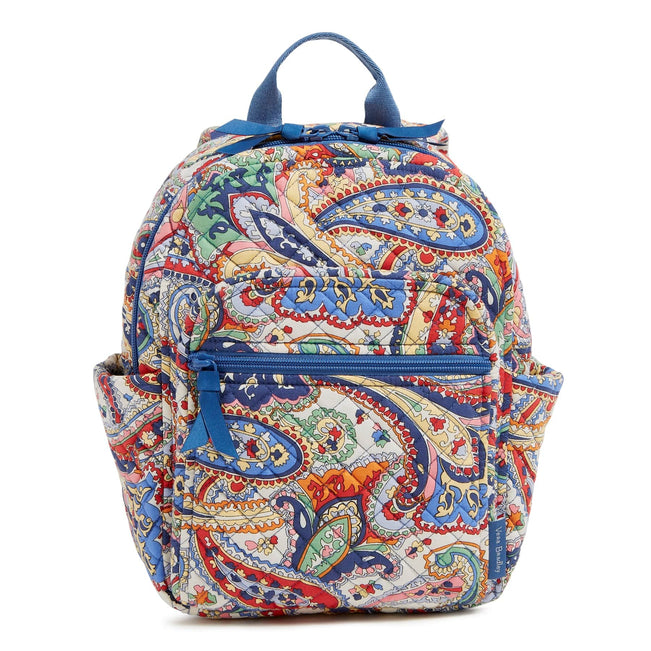 Small Backpack-Harbor Paisley-Image 1-Vera Bradley
