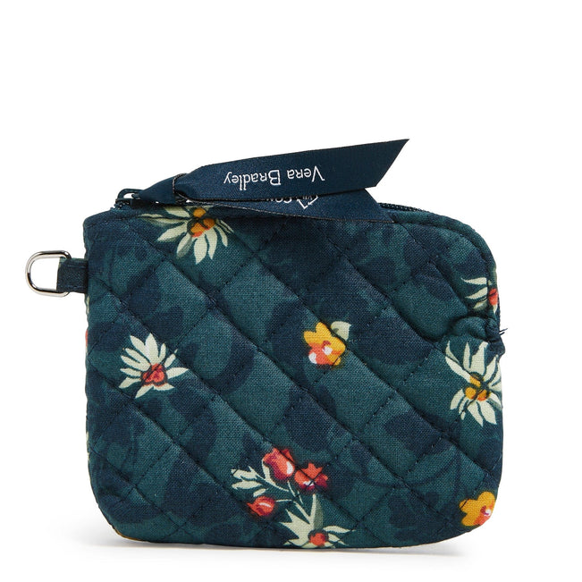 Coin Purse-Fresh-Cut Floral Green-Image 1-Vera Bradley