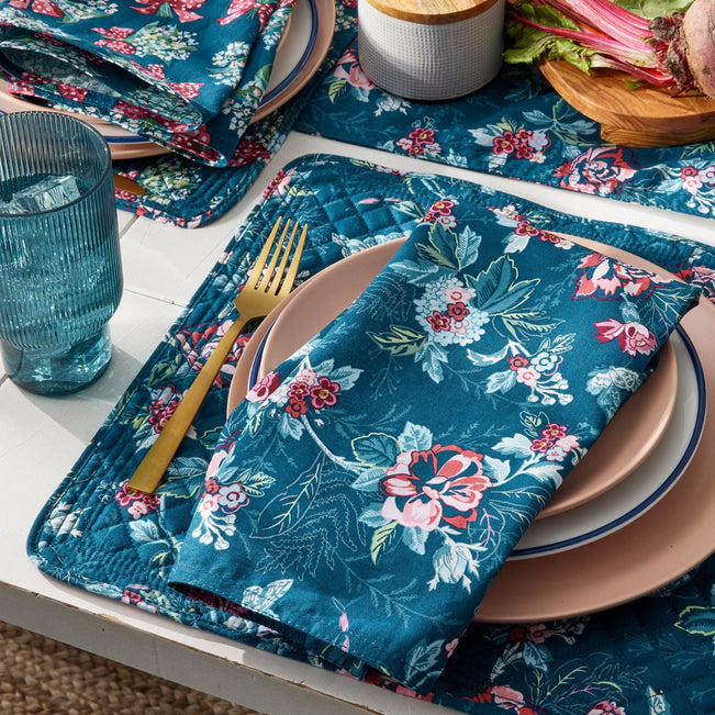 Napkin Set of 4-Rose Toile-Image 1-Vera Bradley