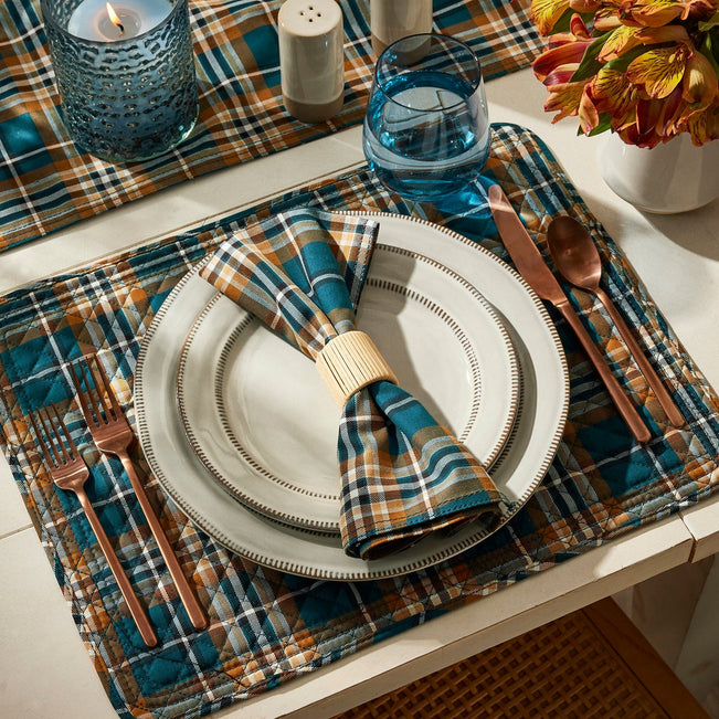 Napkin Set of 4-Orchard Plaid-Image 2-Vera Bradley