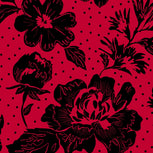Plush XL Throw Blanket-Red/Black Rain Garden-Image 3-Vera Bradley