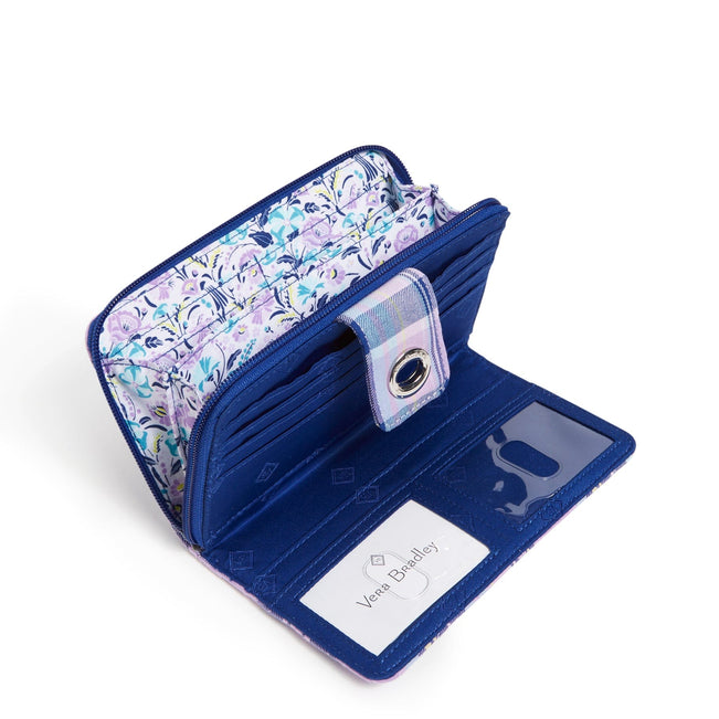 RFID Turnlock Wallet-Amethyst Plaid-Image 3-Vera Bradley
