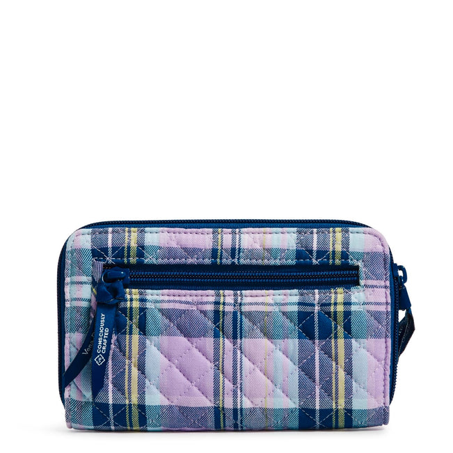 RFID Turnlock Wallet-Amethyst Plaid-Image 2-Vera Bradley