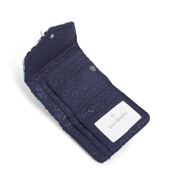 Factory Style RFID Mini Tri-Fold Wallet-Lisbon Medallion Cool-Image 2-Vera Bradley
