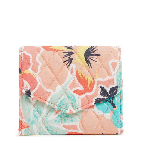 Outlet RFID Mini Tri-Fold Wallet Cotton Vera Bradley – Vera