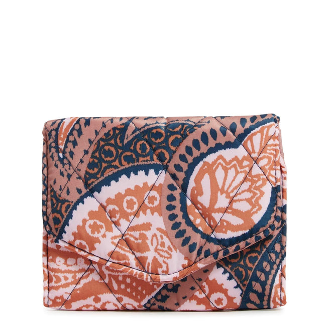 Outlet Ultralight RFID Mini Tri-Fold Wallet-Fern Paisley-Image 1-Vera Bradley