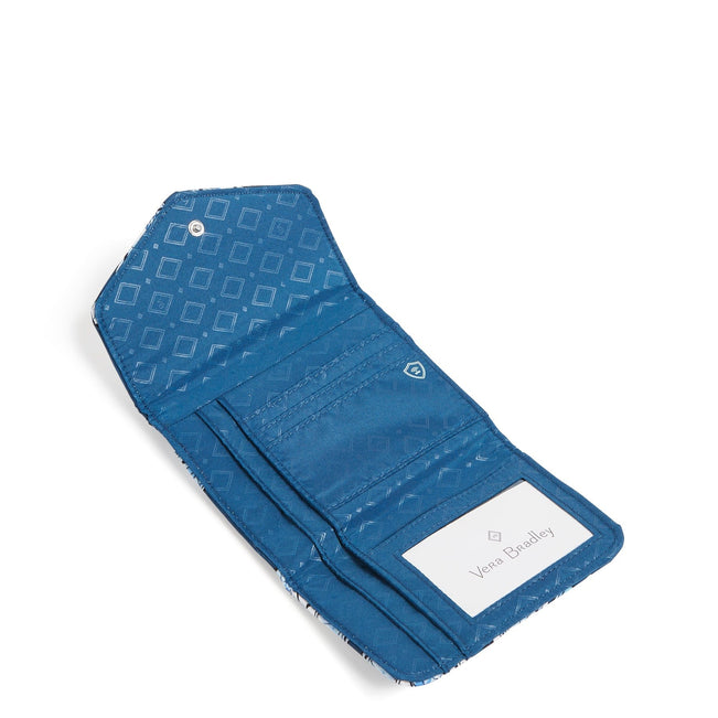 Outlet Ultralight RFID Mini Tri-Fold Wallet-Dive Floral Medallion-Image 2-Vera Bradley