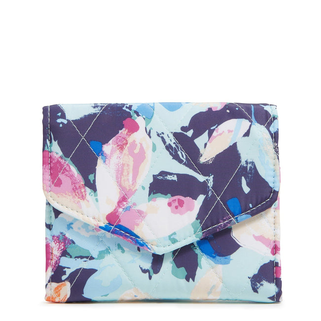 Ultralight RFID Mini Tri-Fold Wallet-Floating Blossoms-Image 1-Vera Bradley
