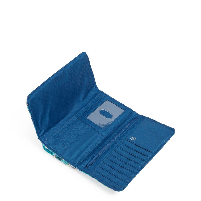 Factory Style RFID Wallet Crossbody-Peacock Garden-Image 3-Vera Bradley