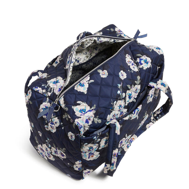 Medium Travel Duffel Bag-Blooms and Branches Navy-Image 5-Vera Bradley