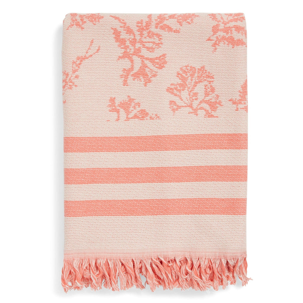ビーチタオル RONRON CROCHET REVERSIBLE BEACH TOWEL 5BJH1426 CROCHET REVERSIBLE BEACH TOWEL PINK - RONRON 론론