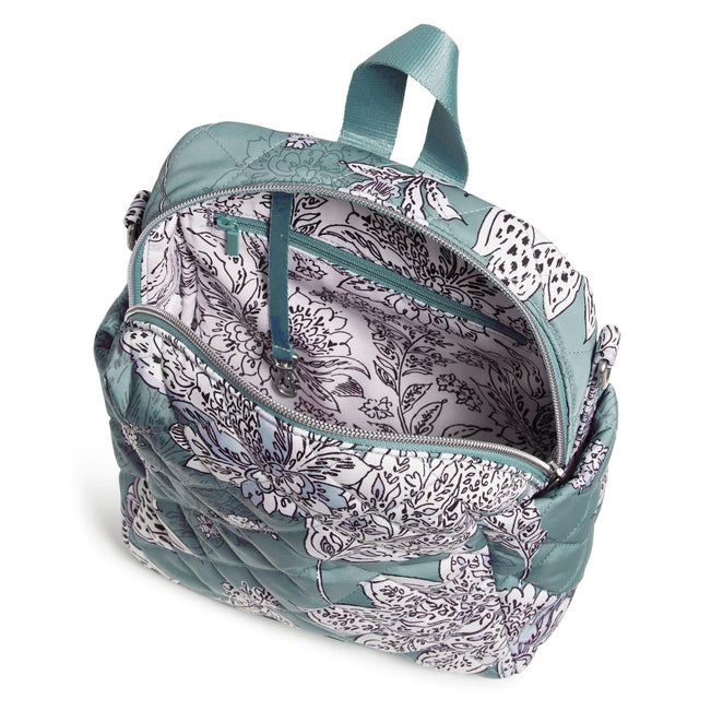 Convertible Small Backpack-Tiger Lily Blue Oar-Image 4-Vera Bradley