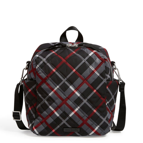 Vera Bradley Convertible Small Backpack in Paris Plaid