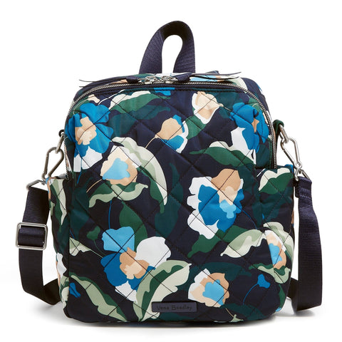 Vera Bradley Convertible Small Backpack in Immersed Blooms