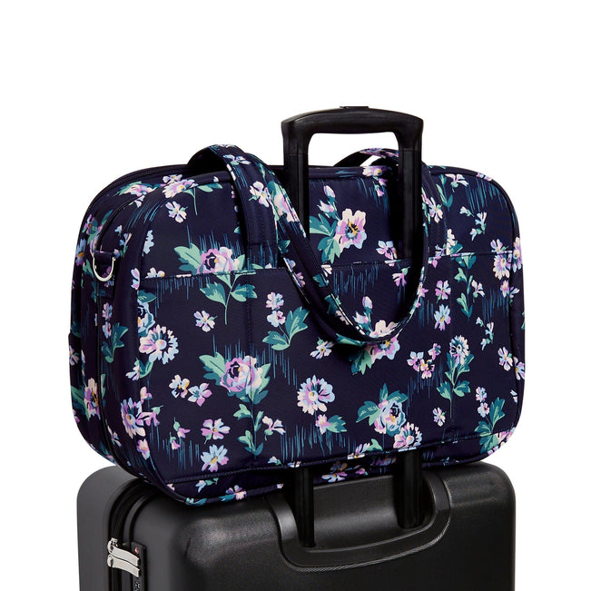 Lay Flat Travel Bag-Navy Garden-Image 5-Vera Bradley