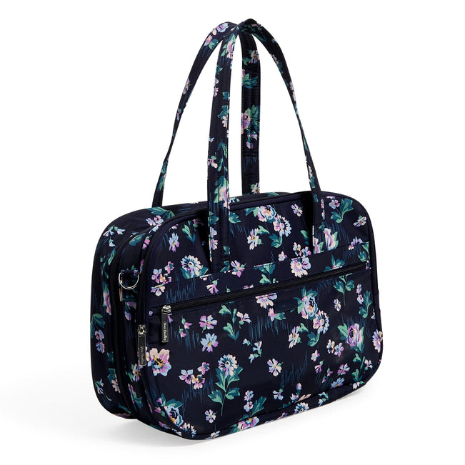 Lay Flat Travel Bag-Navy Garden-Image 2-Vera Bradley