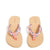 Factory Style Webbing Strap Flip Flops-Rain Forest Lily Coral-Image 1-Vera Bradley