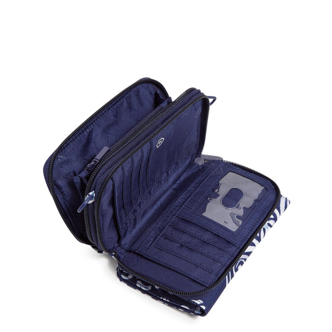 Lighten Up RFID 3-in-1 Crossbody-Steel Blue Medallion-Image 3-Vera Bradley