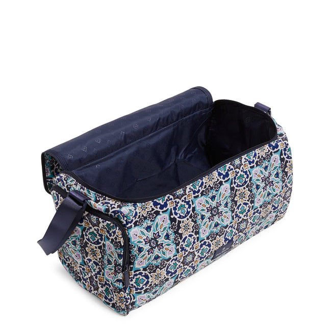 Factory Style Lighten Up Medium Active Duffel Bag-Lisbon Medallion Cool-Image 3-Vera Bradley