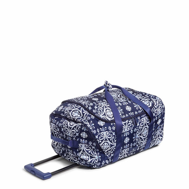 Lighten Up Wheeled Carry-On-Steel Blue Medallion-Image 2-Vera Bradley