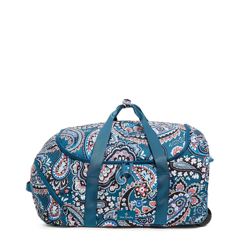 Vera Bradley Outlet Lighten Up Wheeled Carry On Haymarket Paisley Jewel