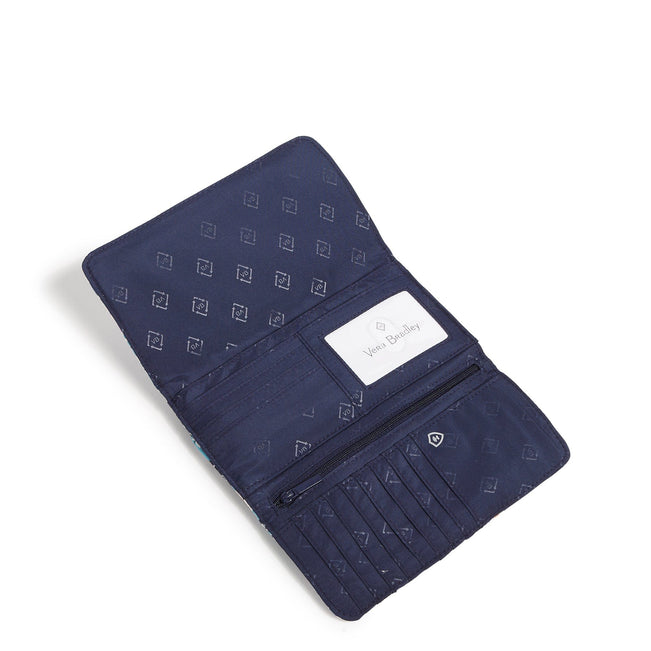 Lighten Up RFID Wallet Crossbody-Lisbon Medallion Cool-Image 3-Vera Bradley