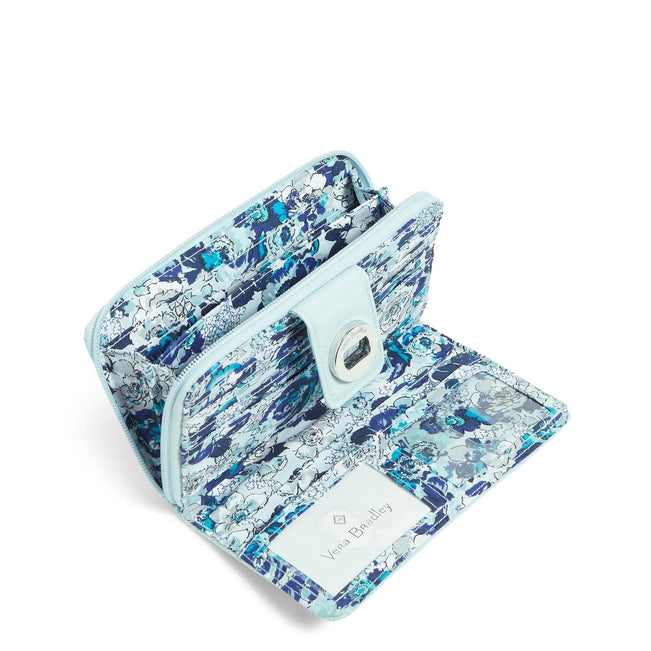Factory Style Ultralight RFID Turnlock Wallet-Sea Salt Blue-Image 2-Vera Bradley