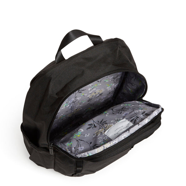 Factory Style Lighten Up Sporty Backpack-Black-Image 3-Vera Bradley