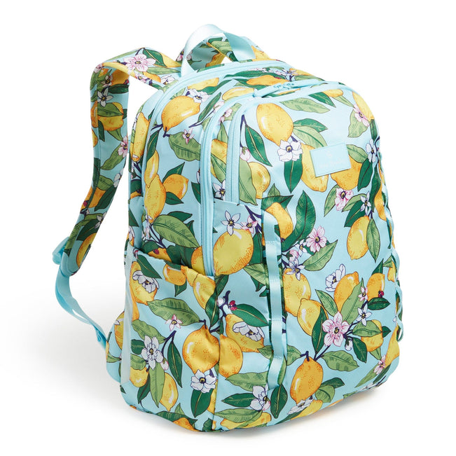 Factory Style Lighten Up Sporty Large Backpack-Lemon Grove-Image 2-Vera Bradley