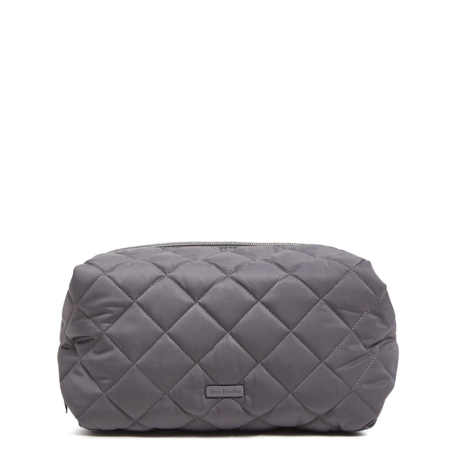 Large Cosmetic Bag-Shadow Gray-Image 1-Vera Bradley
