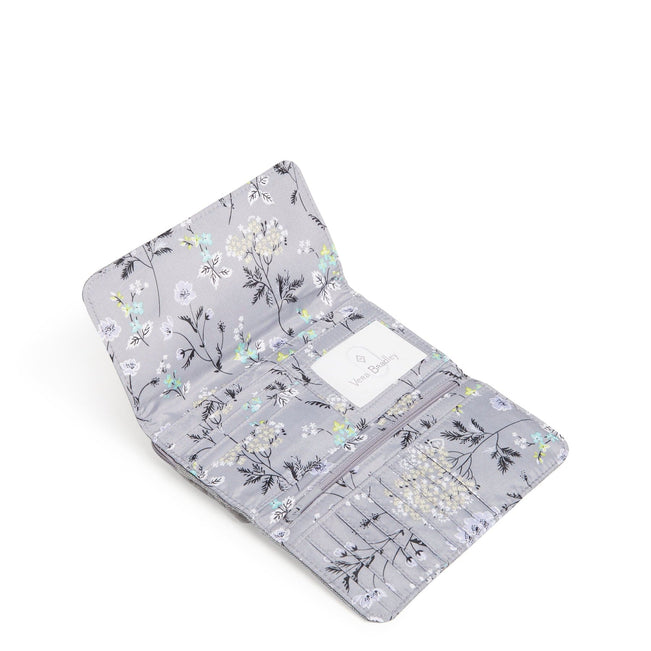 Lighten Up RFID Wallet Crossbody-Medium Heather Gray-Image 3-Vera Bradley