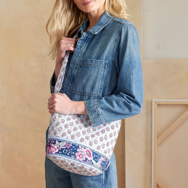 Bucket Crossbody Bag-Magnifique Leaf-Image 2-Vera Bradley