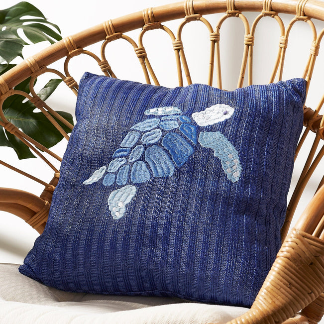Embroidered Straw Pillow-Image 4-Vera Bradley