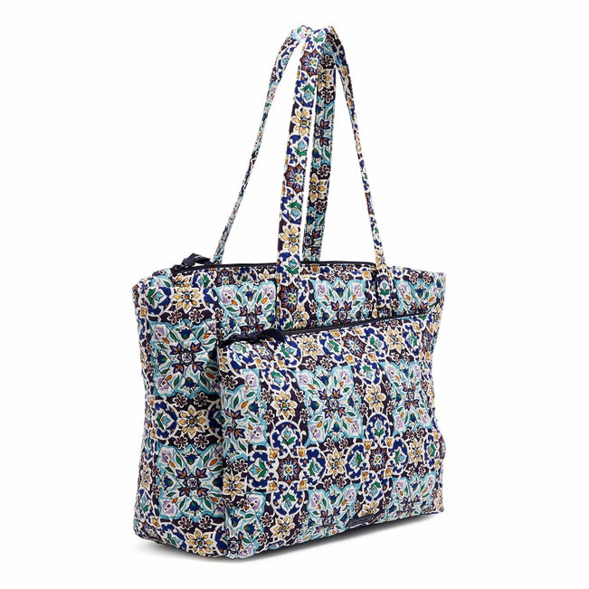 Factory Style Ultimate Travel Tote Bag-Lisbon Medallion Cool-Image 2-Vera Bradley