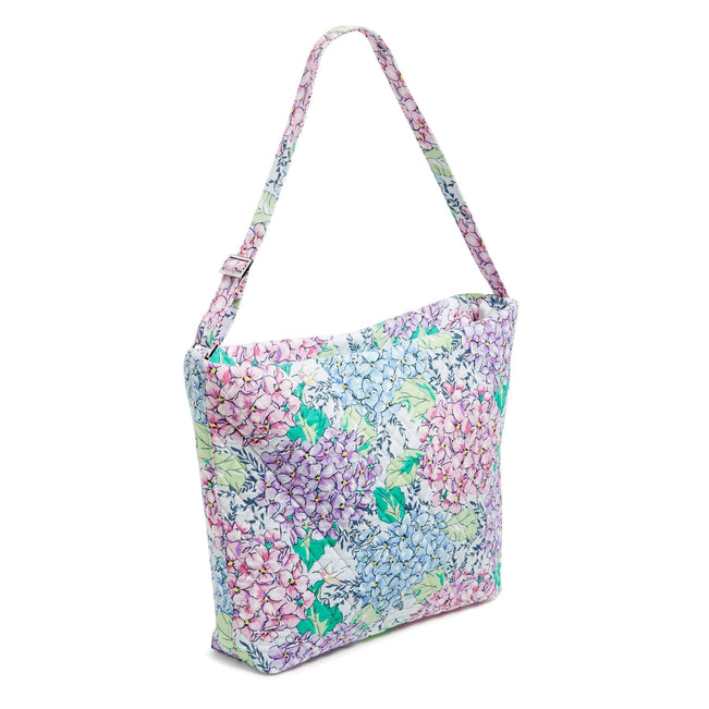 Outlet Hobo Shoulder Bag-Happy Hydrangeas-Image 1-Vera Bradley