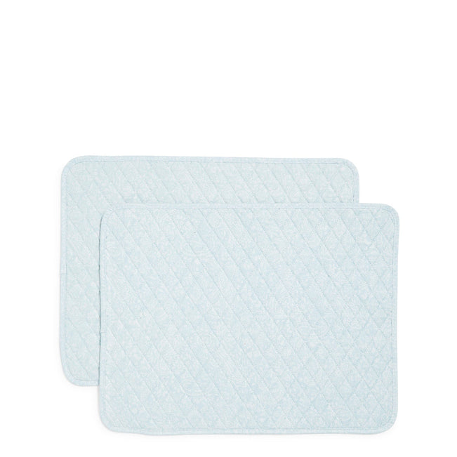 Outlet Placemat Set of 2-Eden Paisley Mint-Image 1-Vera Bradley