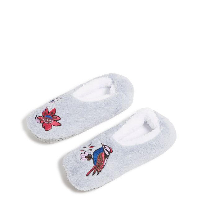 Soft Fleece Slippers-Vineyard Floral-Image 1-Vera Bradley